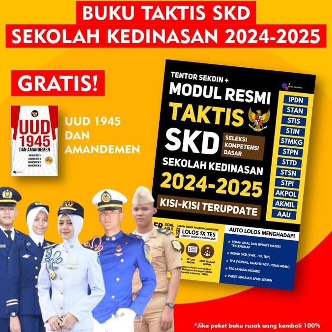 Promo Buku Skd Kedinasan / Modul Resmi Taktis Skd Sekolah Kedinasan 2024 2025 / Garda Cendekia