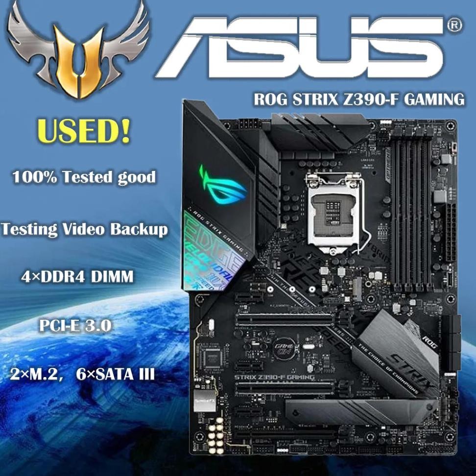 Lga 1151 Asus Rog Strix Z390-F Gaming Motherboard Ddr4 Intel 8Th 9Th-Gen I9 I7 I5 I3 128Gb Rgb Cross