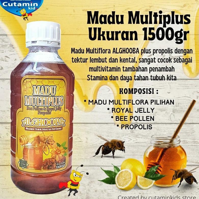 

(Terbaru) MADU HUTAN MULTIFLORA PROPOLIS ALGHOOBA 1500GR/ 1.5KG (Terlaris)