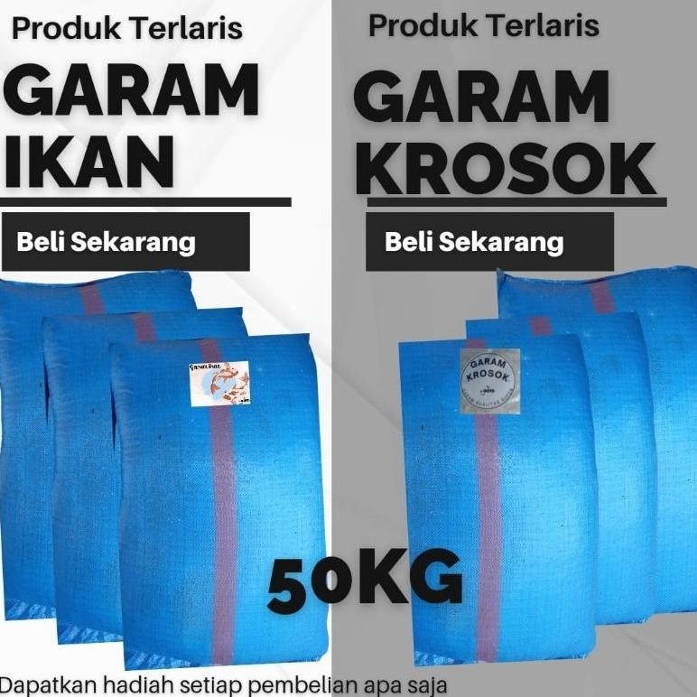 

(Terbaru) GARAM KROSOK 50KG - GARAM KASAR - GARAM IKAN - GARAM IKAN SABLON - GARAM - SEA SALT - GARAM - GARAM IKAN - GAREM -GARAM IKAN - GARAM KASAR - GARAM KROSOK - GARAM MADURA - GARAM MURAH - GARAM PROMO - GARAM BOILER - GARAM PENJERNIH AIR - GARAM