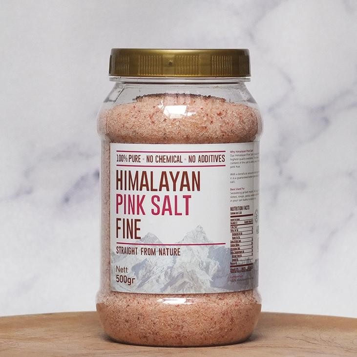 

(Terbaru) Mezzaluna Himalayan Pink Salt Fine Grind 500gr Garam Himalaya (Terlaris)