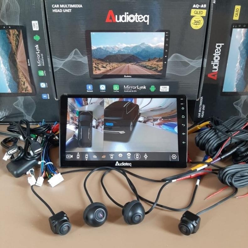 Terlaris Head Unit Android Audioteq Ram 4 Gb 9 Inch / 10 Inch Android Audioteq Suport 360 Camera