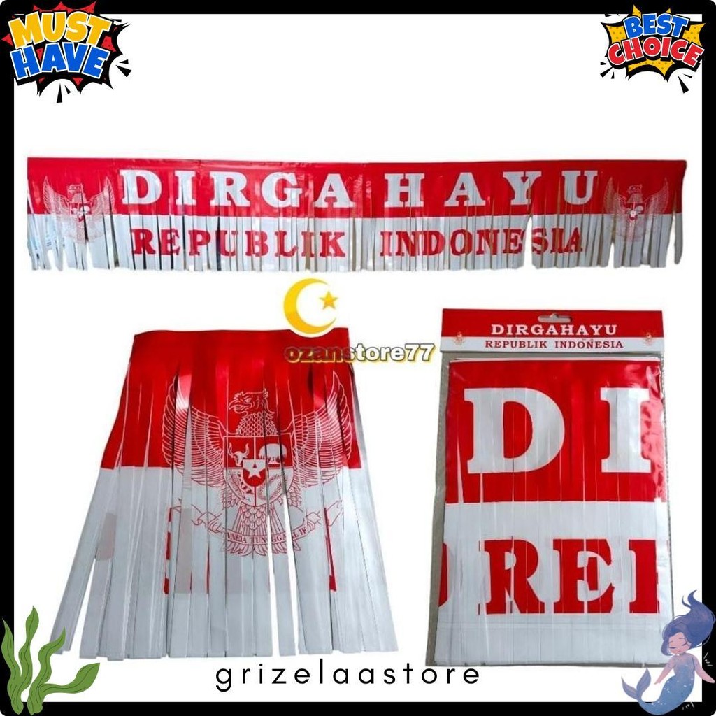 Garlan rumbay dirgahayu Garuda / aksesoris 17 Agustus / hiasan 17 Agustus