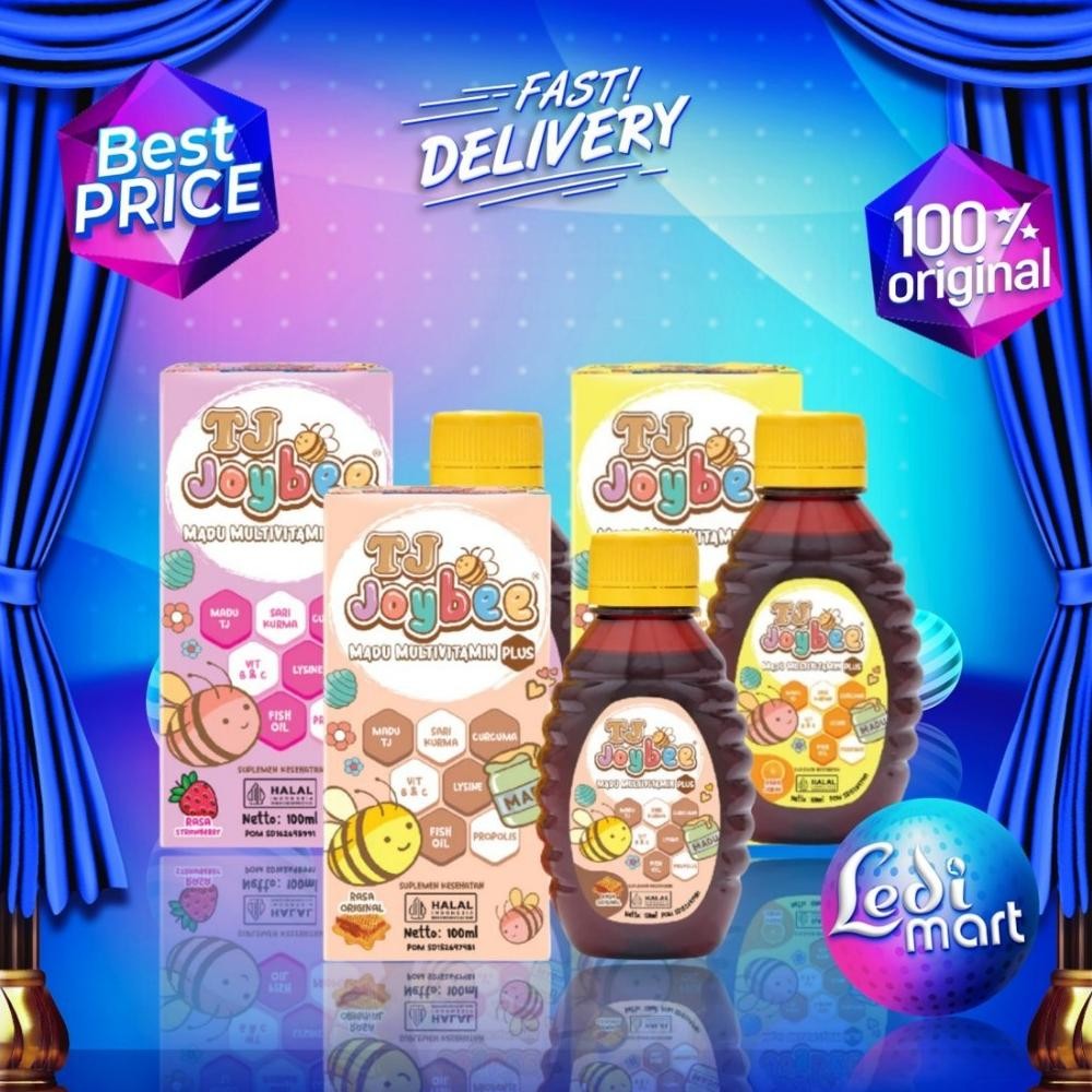 

(Terbaru) Madu Tj Joybee 100ml | Original, Jeruk, Strawberry | Madu Anak Multivitamin Untuk Nafsu Makan | LM (Terlaris)