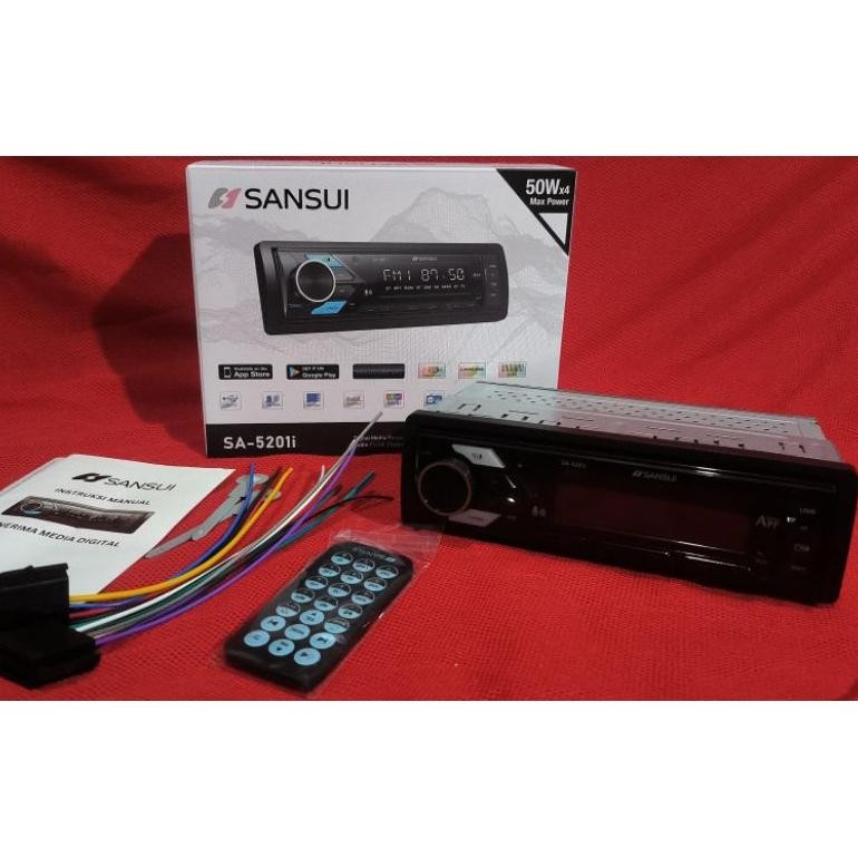 Terlaris Single Din Sansui Sa-5201I Mp3 Usb Bluetooth Radio/Usb Playback Premium Sound Quality