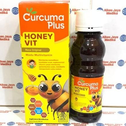 

(Terbaru) Curcuma Plus Honey Vit 100ml Rasa Original - Madu Multivitamin Anak (Terlaris)