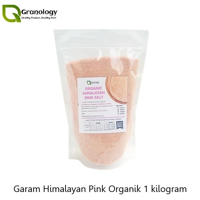 

(Terbaru) Organic Pink Himalayan Salt / Garam Himalaya Halus (1 Kilogram) by Granology (Terlaris)