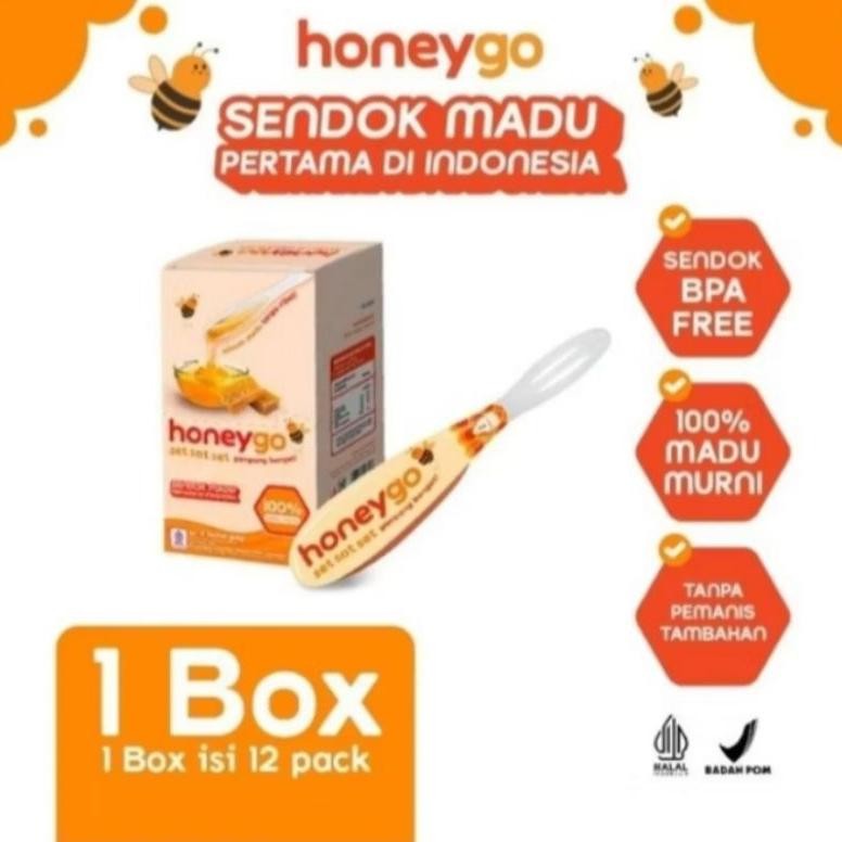 

(Terbaru) honeygo madu murni kemasan sendok 1 pak isi 12 pcs (Terlaris)