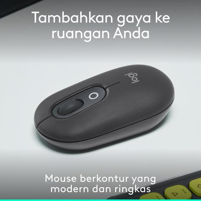 

Logitech Pop Icon Mouse, Ringkas Dan Portabel, Mouse Bluetooth Nirkabel Dengan Tombol Yang Dapat Diprogram Dan Klik Hening, Easy-Switch Antar Maksimum 3 Perangkat: Laptop, Tablet, Pc
