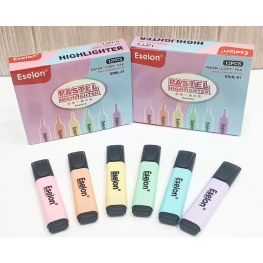 

Aw89 (12Pc) Highlighter / Stabilo Pastel / Penanda Murah Warna Warni Aw89