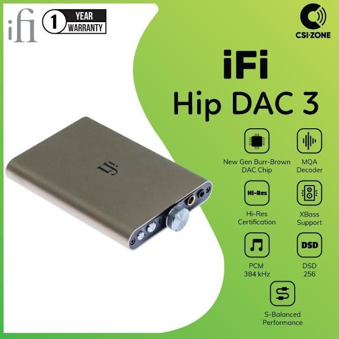 Ready Ifi Hip Dac 3 Portable Hi-Res Dac / Headphone Amplifier
