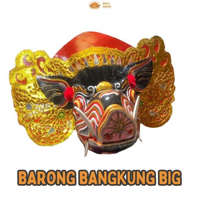 ```````] Barong Bangkung Big Kayu - Mainan Barong Bangkung Bali - Mainan Barong Anak-Anak