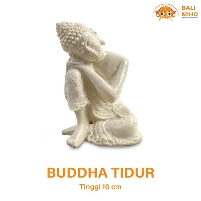 *#*#*#] Patung Buddha Tidur Resin Tinggi 10 cm - Dekorasi Patung Buddha Resin