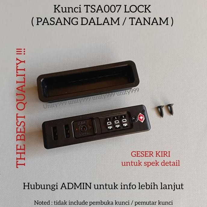 ```````] kunci tsa kunci kombinasi tsa kunci koper kunci lock tsa kunci tsa007 TANAM