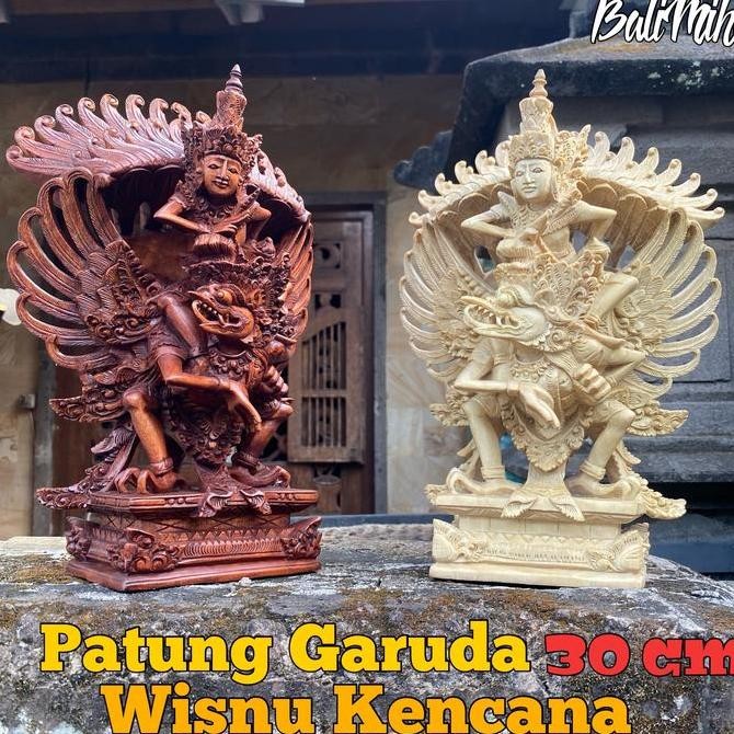 hanya disini] Patung Garuda Wisnu Kencana 30 cm Patung GWK Patung Garuda Kayu Visnu