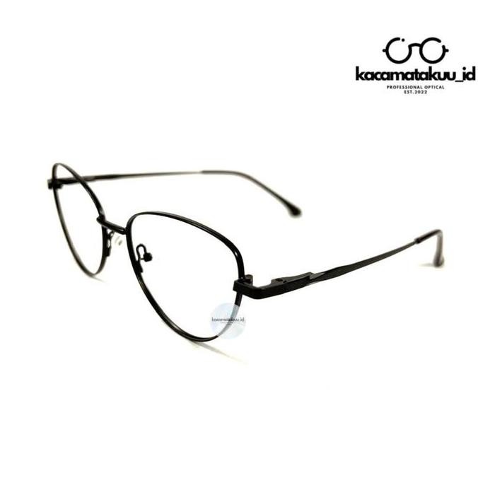 DI140 >> KACAMATAKUU_ID | Kacamata Stylish Wanita Kekinian photocromic Frame HANNY Cat Eye Fashion B