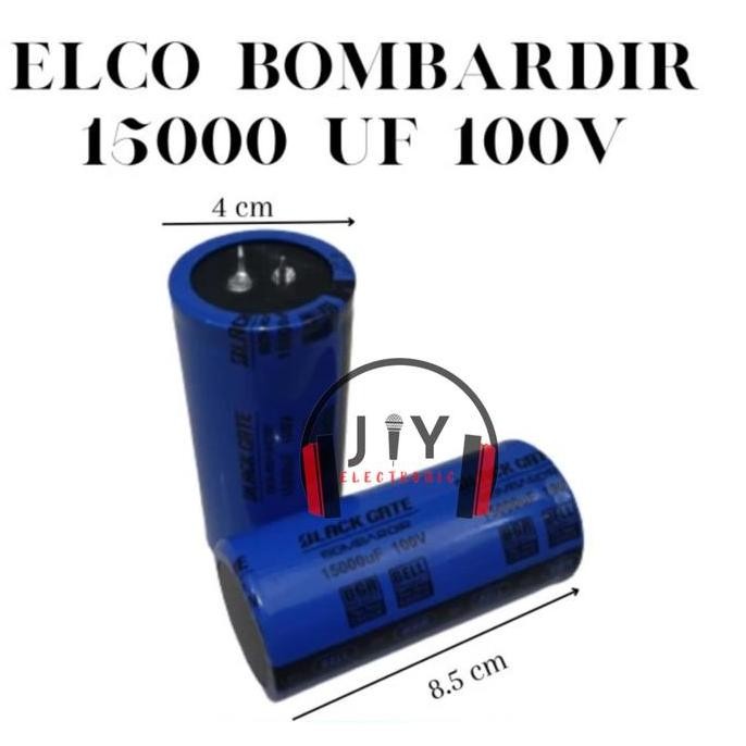HARGA DISC - Elco 15000uf 100v Bombardir Original / Kapasitor 15000uf 100v (2 pcs)