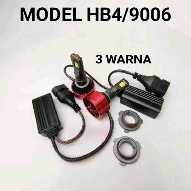 Headlamp LED 3 Warna Toyota All New Fortuner G SRZ CHR 1.8 Vios Gen 3 G TRD Yaris Lele G TRD HIR2 (H