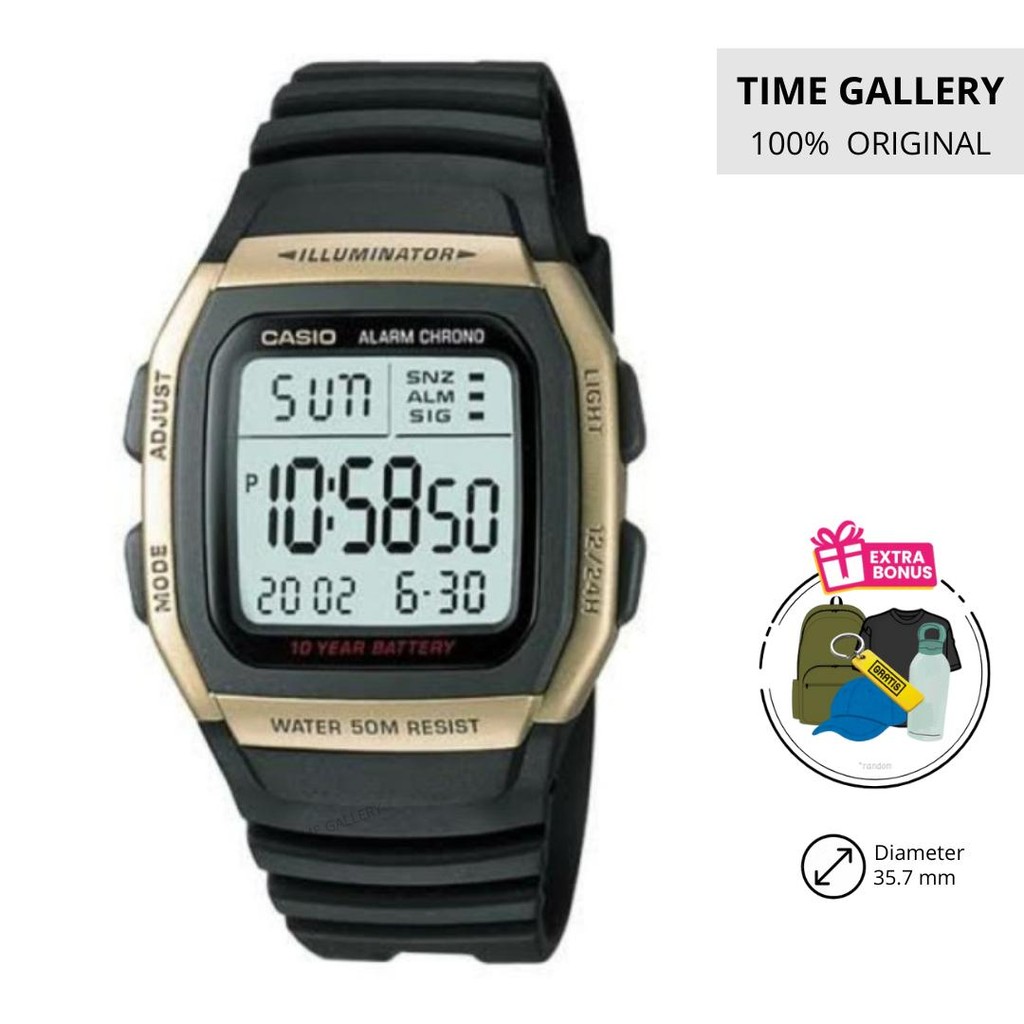 Jam Tangan Casio 100% Original Ori W-96H-9AVDF W96H 9A 9