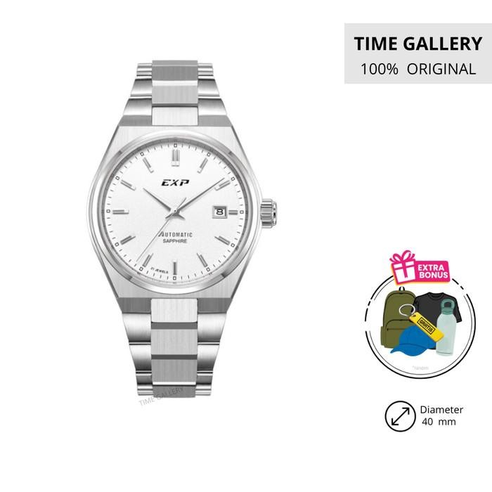 Jam Tangan Pria Expedition E 6857 MA BSSSL Automatic Silver Dial Stainless Steel Strap