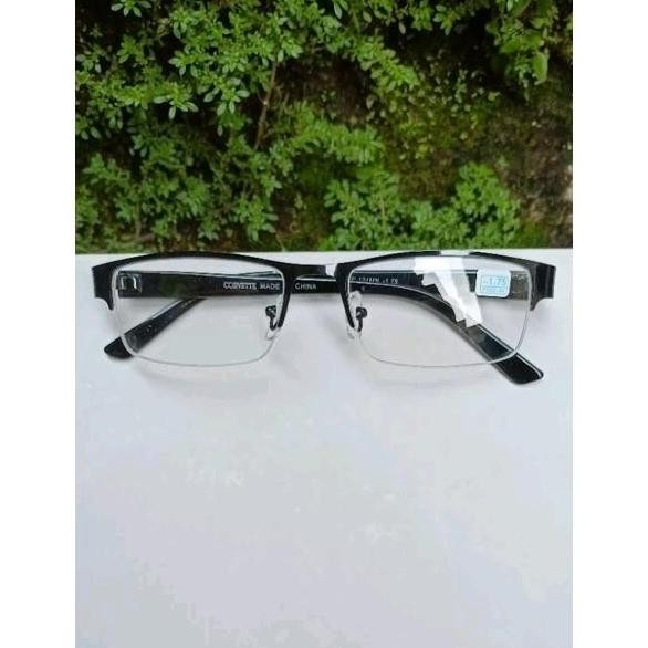 DV176 - Kacamata Minus Gantung Setengah Frame / Frame Besi Untuk Pria dan Wanita