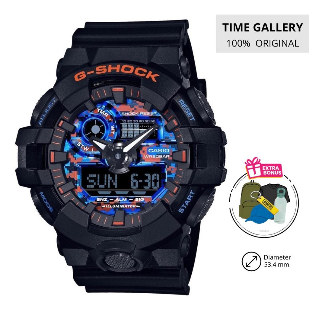 Jam Tangan 100% Original Casio Ori G-Shock ga-700ct-1adr ga700ct1adr ga700ct 1a 1 700