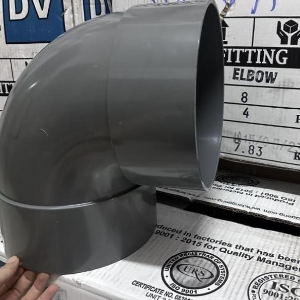 TERBARU Keni 8" inch D Elbow Knee Kenie Knie L PVC 8 inch D Langgeng