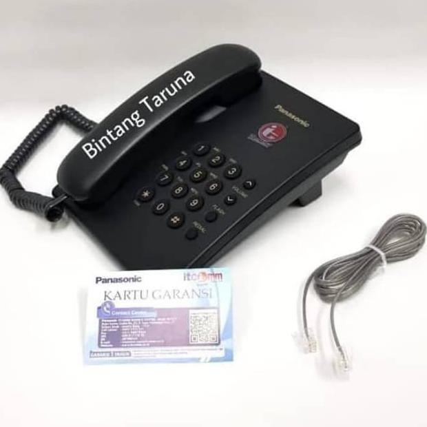 telepon kabel panasonic kx-ts505mxb telepon panasonic ts505 (hitam)