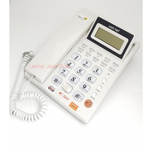 sahitel s57 putih / telepon kabel sahitel s-57 white