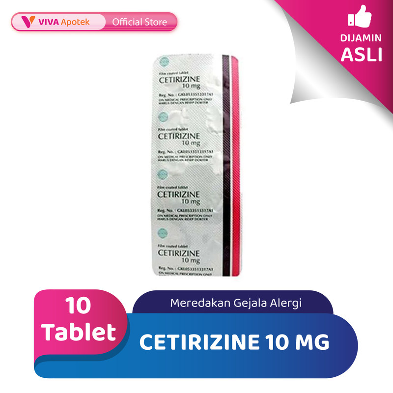 Cetirizine 10 mg (10 Tablet)