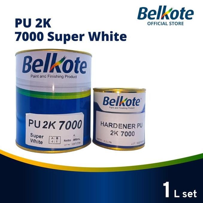 CAT MOBIL BELKOTE PU 2K 7000 (PUTIH, 1L SET) DUCO MOTOR ORIGINAL DAN TERPERCAYA