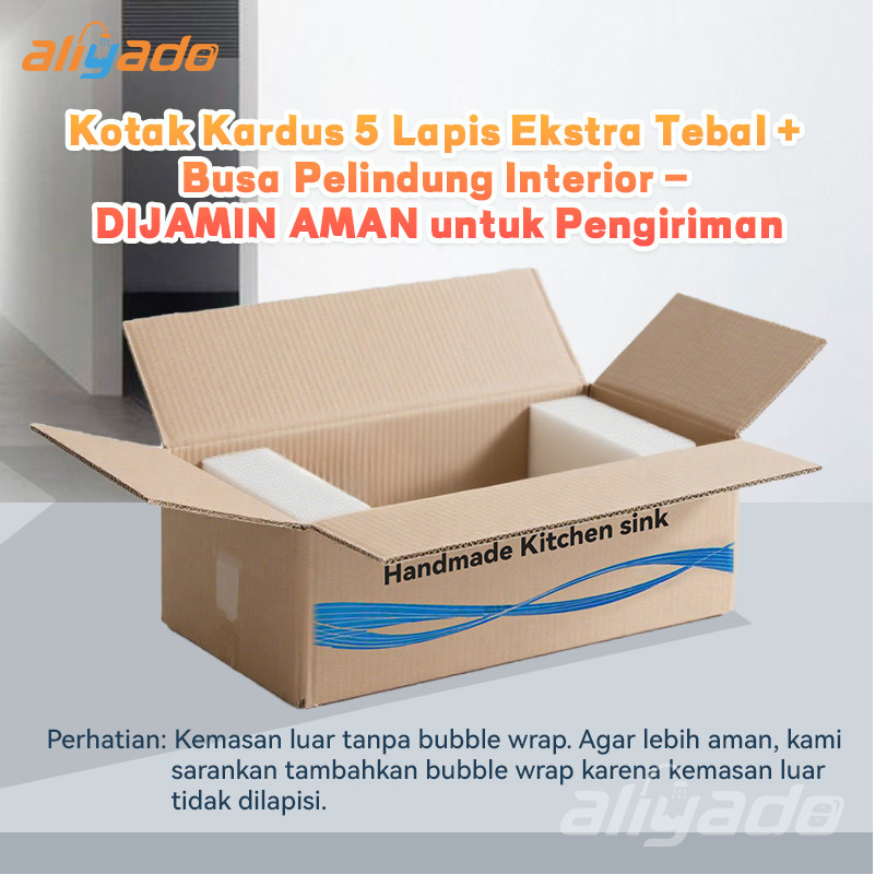 

Perlindungan MAXIMAL! Kitchen Sink Dibungkus Busa Anti Goncang & Kotak Kardus 5 Lapis - Aman 100% untuk Pengiriman Jauh