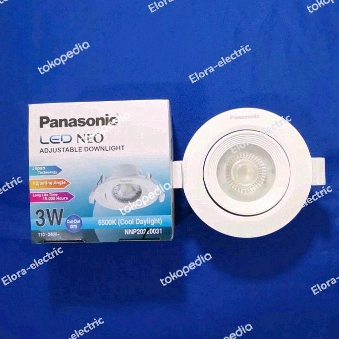 Bst Ready Lampu Downlight Spot Sorot Led 3 Watt Neo Adjustable Panasonic Best Seller