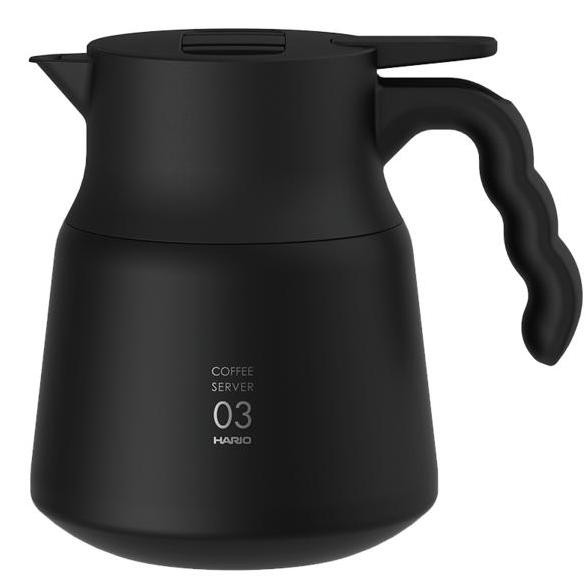 Hario V60 Insulated Stainless Steel Server Plus 800 Black Vhsn-80-B