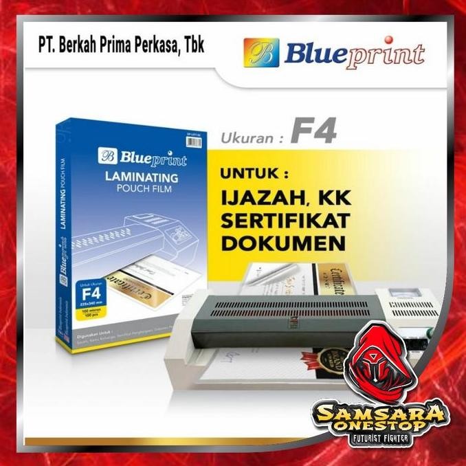 

Plastik Laminating Film F4 Blueprint / Laminating Film 100 Micron - F4 Co