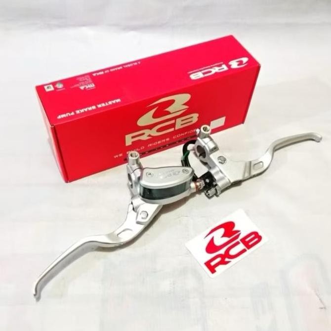 RCB Master Rem ORIGINAL RCB E2 14mm Kiri Kopling E2 Silver Oval Motor Universal untuk FIZR FIZ R CRF