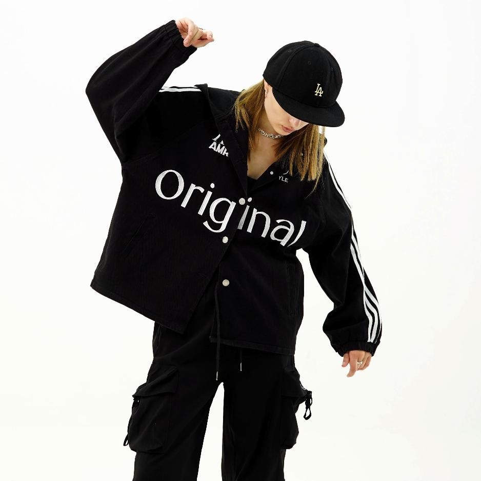 Amr Studios Logo 5522 Jaket Jeans Denim Jaet