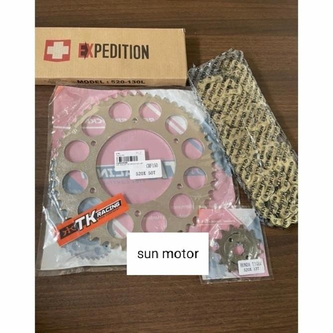 Gear set 520 CRF 150L CRF 230 Gir paket CRF 150L model 520 Original