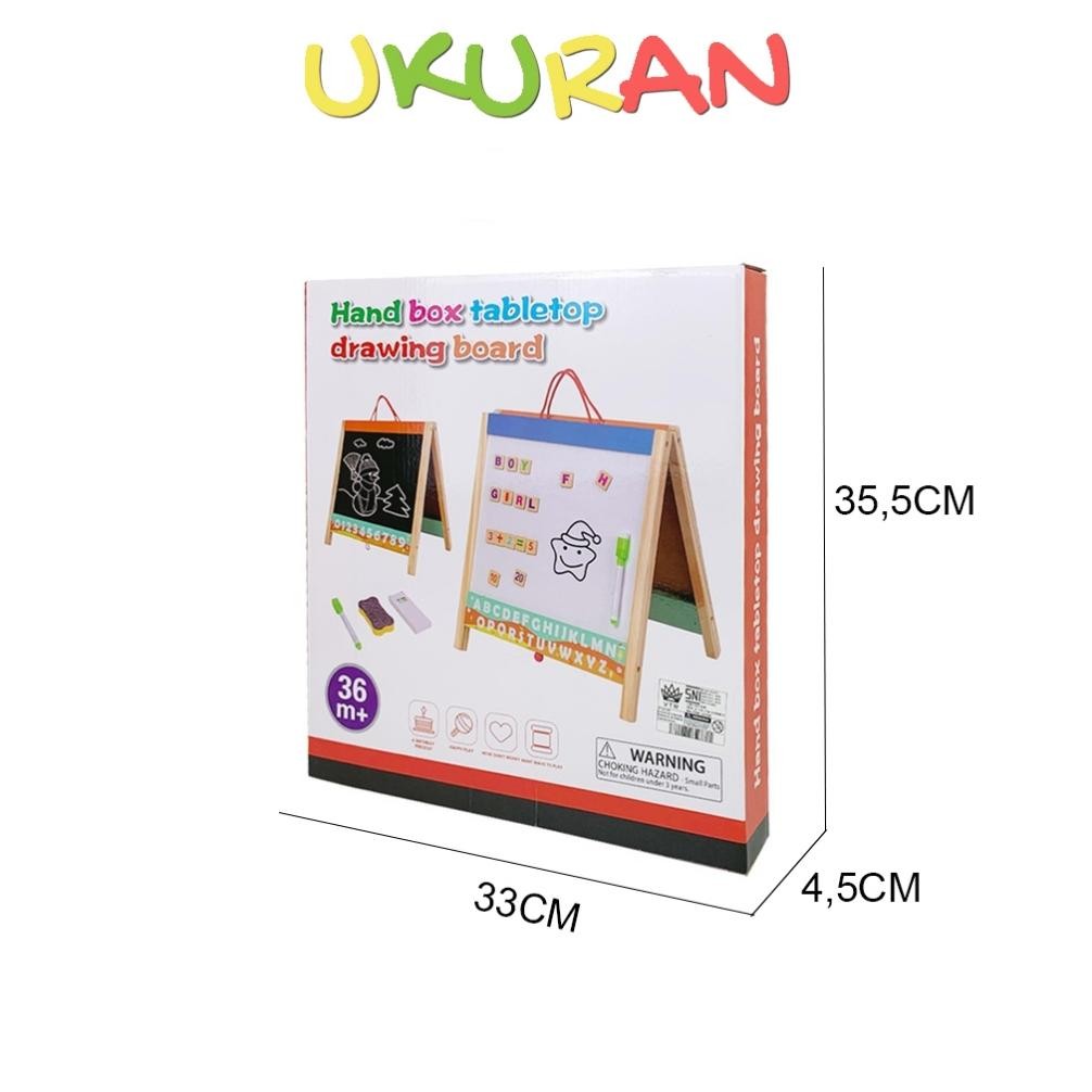 

Evy-510 U-45 Jumbo Premium Mainan Anak Edukasi Papan Tulis 2In1/ Papan Tulis Kayu Kapur/ Papan Tulis Spidol/ Drawing Board Hand Box Table 2376 Berkualitas