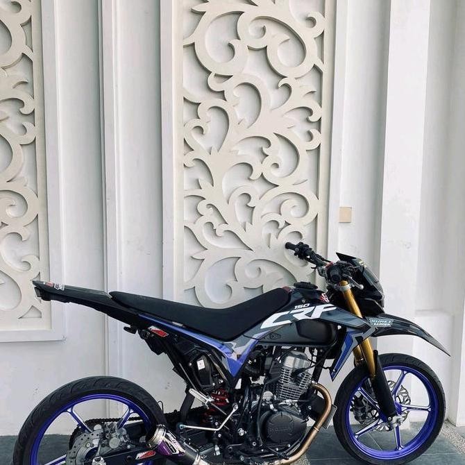 Leheran Knalpot KLX-CRF-D Tracker-Wr 155 Model Leheran Bawah Original Bintang Powerfull Exhaust Mesi