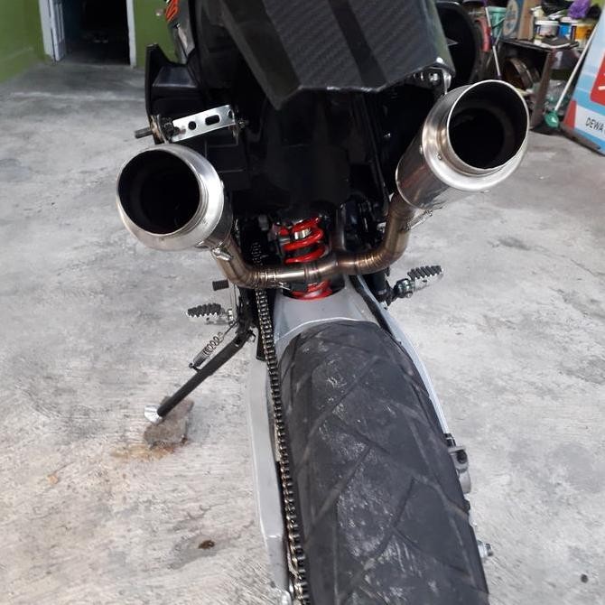 knalpot double silencer crf proliner Original