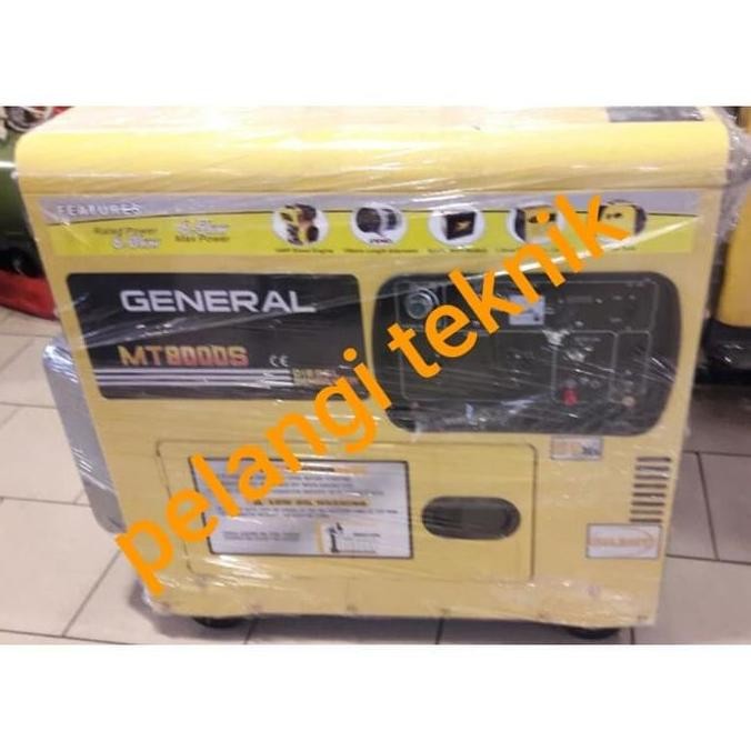 Silent Diesel Genset 6500 - 7000 Watt General Bbm Solar Mt 9000 Gs