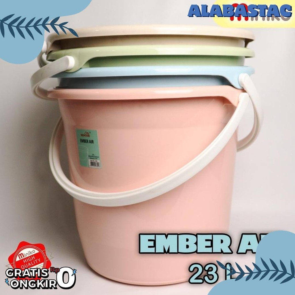 Diskon 50% Ember Plastik Ember Air Ember Plastik Tebal 16L Dan 23L - Miniko