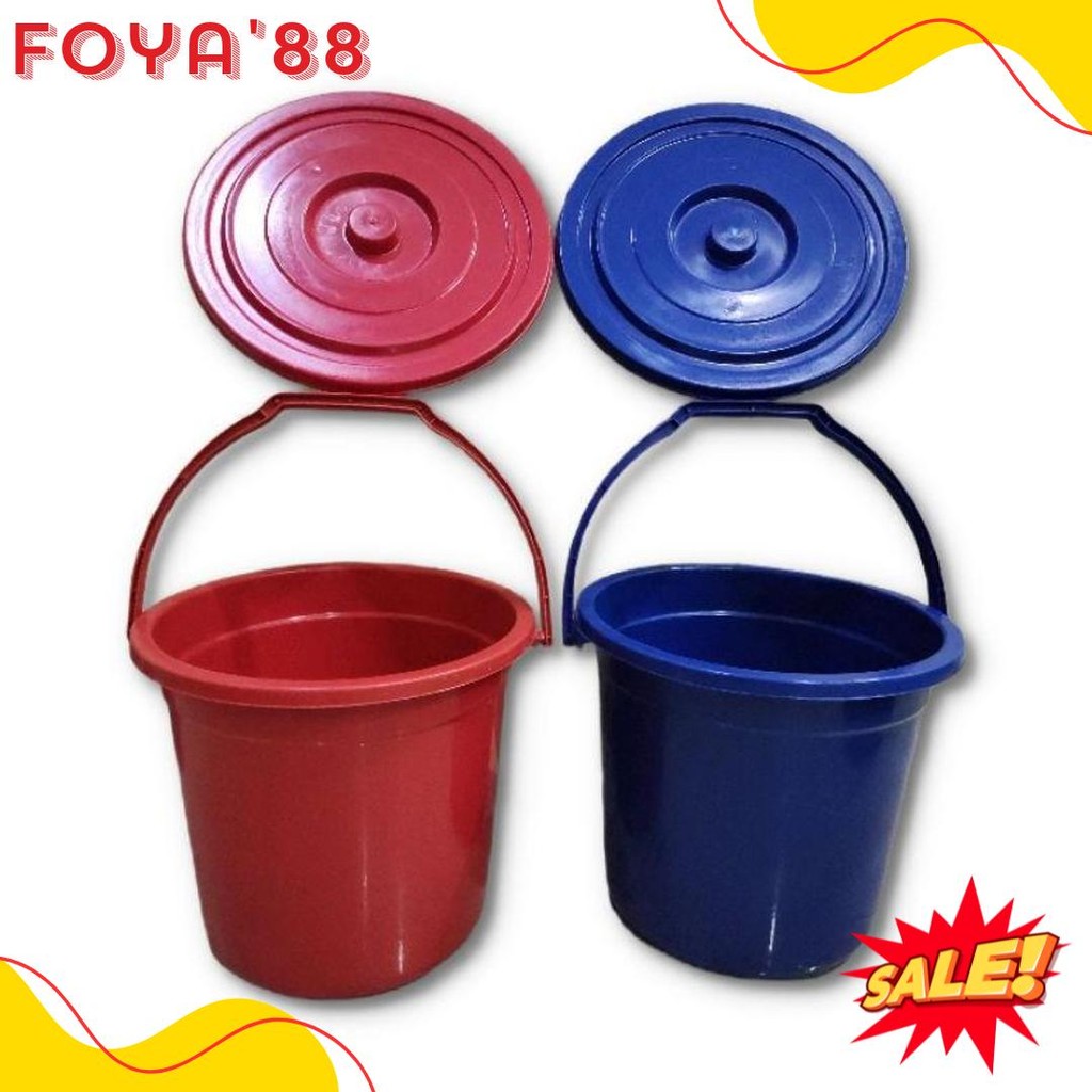 Sale Ember Plastik Gagang Tutup - Kapasitas 6 Galon Atau 22 Liter - Tanaka Plastic