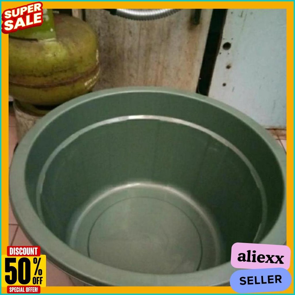 Cod Bak Kamar Mandi Jumbo Tinggi Ukuran 45 Free Gayung/Ember Besar Jumbo/Bak Cuci Baju/Bak Hijau/Bak