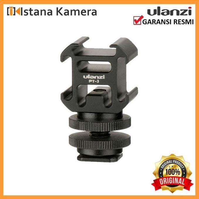 BEBAS ONGKIR - Ulanzi PT-S PTS Triple Cold Shoe Mount