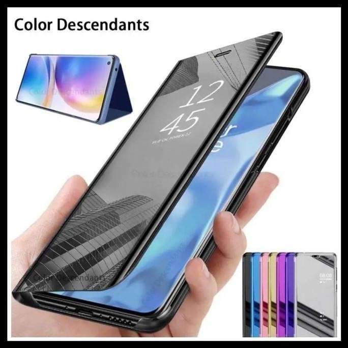 DE190 >> Oppo Reno 2 Reno2 Clear View Standing Hard Case Casing Flip Book Mirror Cover CP