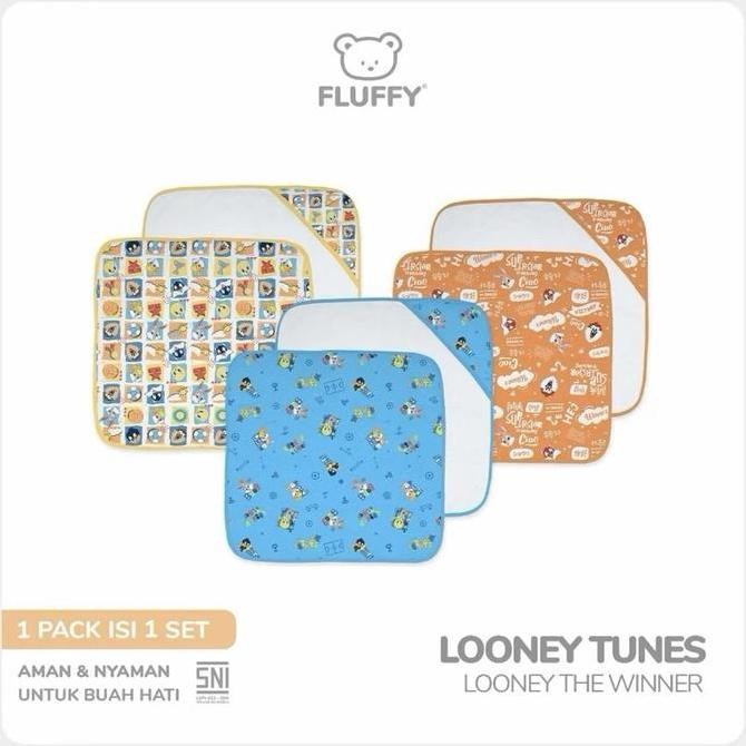 FLUFFY LOONEY TUNES SERIES PC Selimut Topi Bayi Satuan / LOONEY TUNES / Kado Lahiran / SNI
