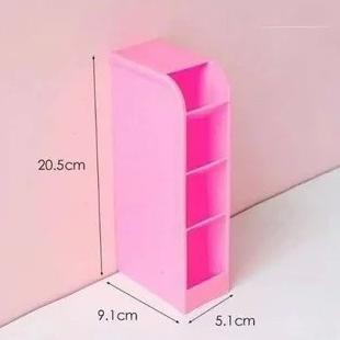 

Tw39 Tempat Penyimpanan Untuk Alat Tulis Atk Pensil Pulpen Pena / Rak Mini Atk 4 Sekat White_Cell