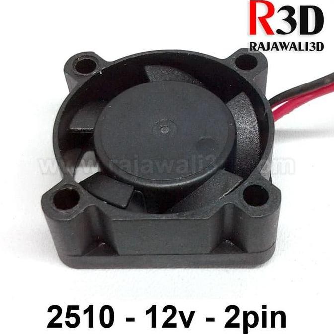 DC Cooling Fan 2510 12v 2pin Brushless kabel 15cm